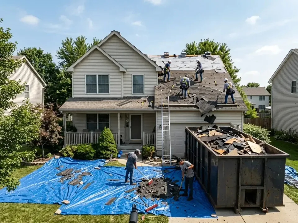 roof-replacement-debris-remova-004 — frequently asked questions, Cheapest Dumpster Rentals in The Woodlands, TX